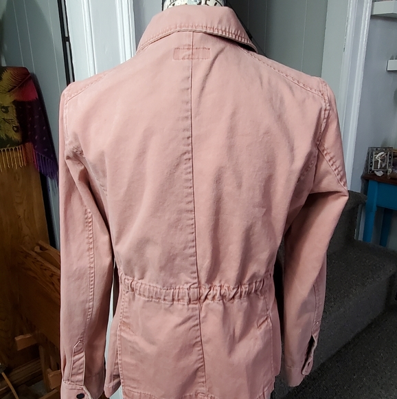 ANA~PALE PINK CARGO ZIP & SNAP JACKET! - Picture 4 of 15